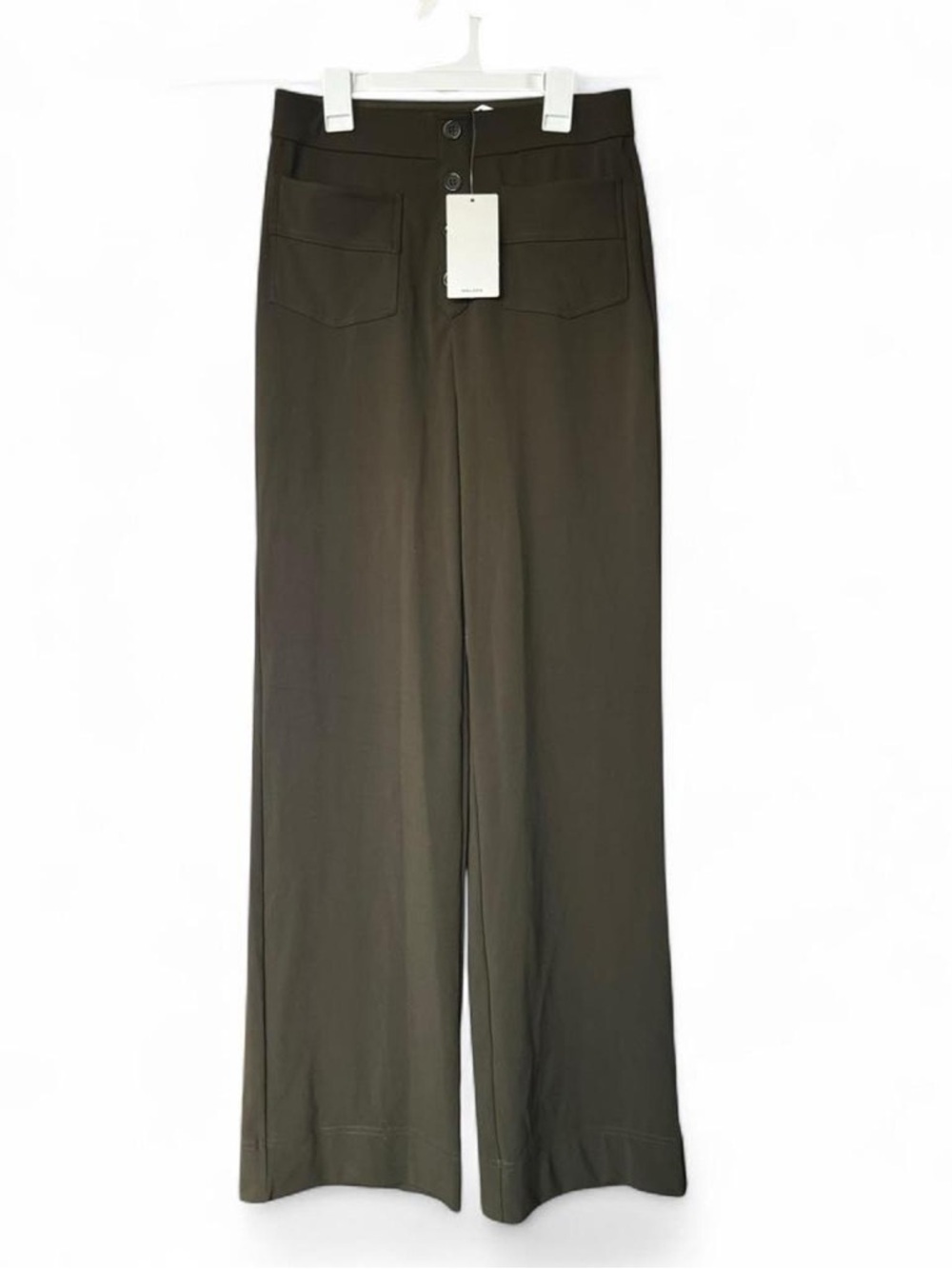 Halara NWT DayStretch High Waisted Straight Leg Casual Pants - Forest Night - M - Picture 8 of 16